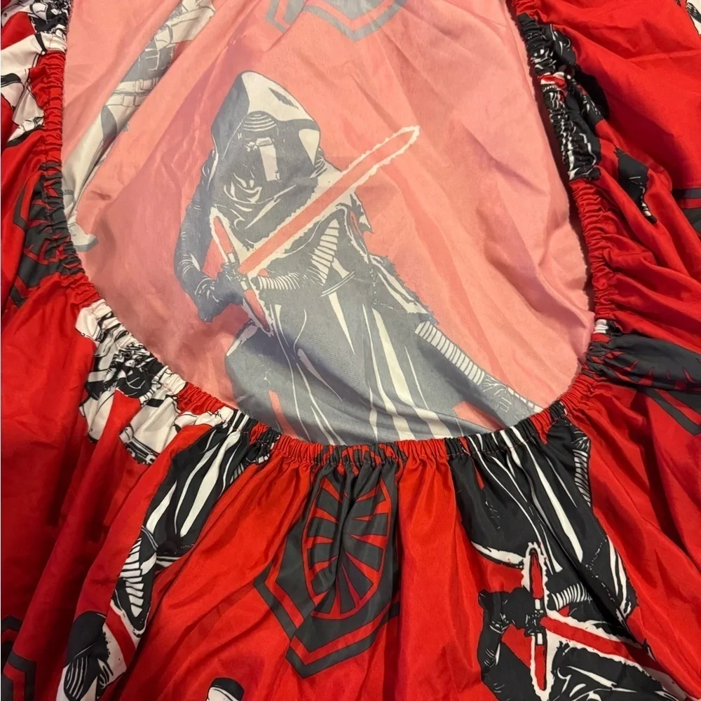 Star Wars VII Twin Sheet Set Force Awakens Stormtrooper Flat Fitted Red Kylo Ren